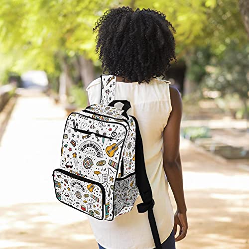 Sac à dos ordinateur violon imprimé pour travail et loisirs - 6