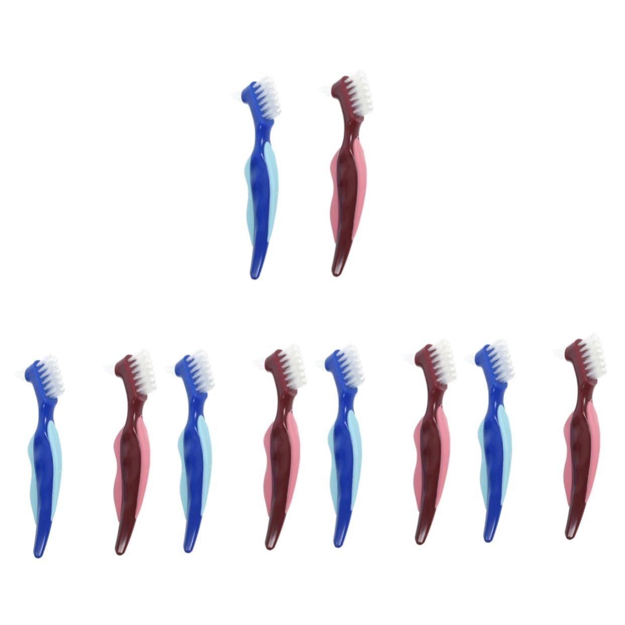 Beavorty Set Di 5 Spazzolini Portatili Piccoli Spazzolini Da Denti Per La Pulizia Da Viaggio Materiale in Nylon Pp 2 Pezzi * 5