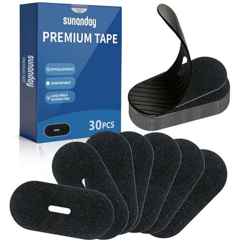 Sunanday Pre-Cut Blister Prevention Tape – 30 Precut Strips for Blister Protection, Strong Adhesive, Dermatologist Tested, Ideal for Athletes and Active Lifestyles – Black