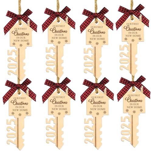 8 Pcs Our First Christmas in Our New Home Ornament