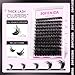 SOFENIDA Lash Clusters Kit 80D Lash Clusters Kit 10-18mm Volume Eyelash Clusters D Curly Cluster Eyelash Extensions 3D Wispy Lashes Cluster DIY Lash Extension Kit(80D-10-18MIX Thick Kit)