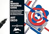  Art Deco: Marker Colouring Postcards