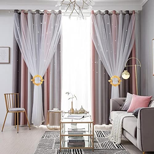 Campsis 2 Pack Curtain Tie Backs Vintage Window Treatment Tieback Gold Rhinestone Holdbacks for Curtains Boho Curtain Decor Accessories(Gold)