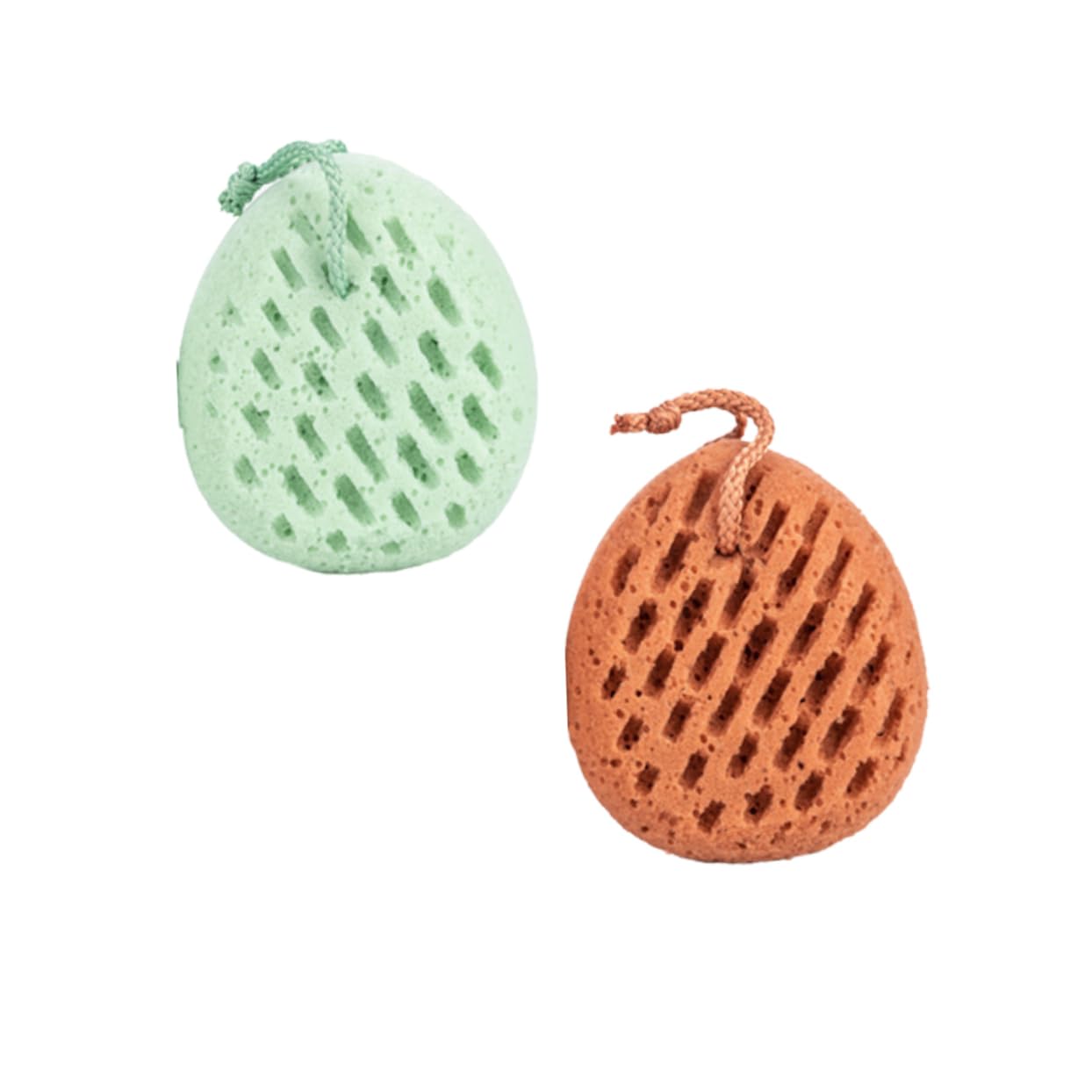 FRCOLOR 4 esponjas exfoliantes para limpiar la esponja de baño natural, de luffa, accesorios de baño, toalla de, toalla, cuerpo, flor de, bebé