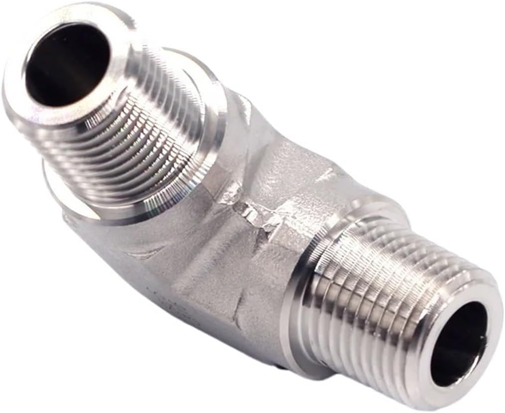 1pc Male Elbow 1/8in 1/4in 3/8in 1/2in 3/4in 316 NPT Thread Fittings 90 Degree Male Thread(1/4")