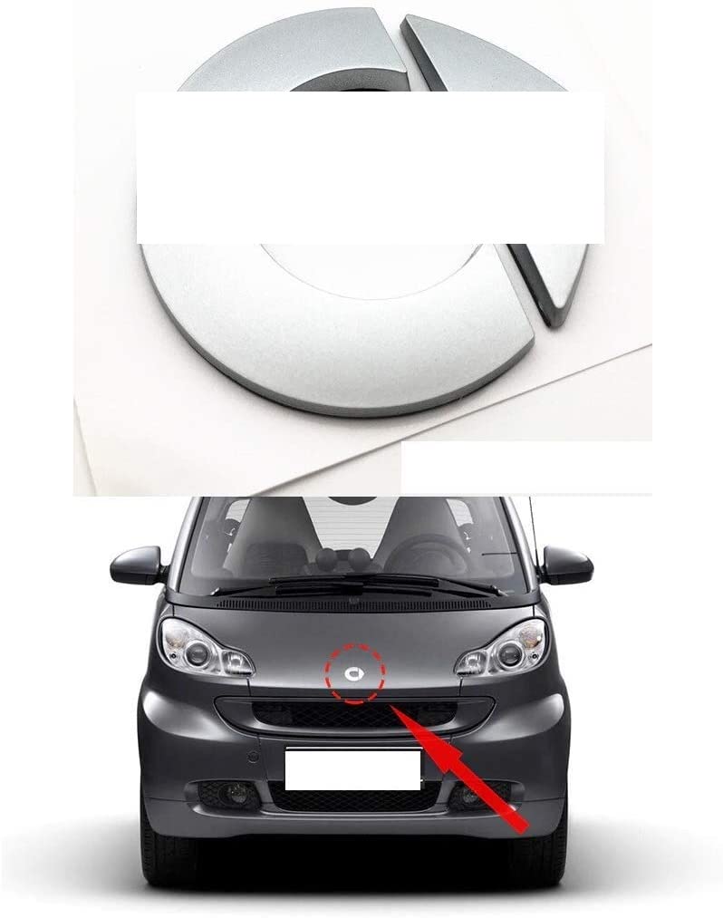 2 Piezas De Repuesto Para Gancho De Remolque - Compatible Con Mercedes-Benz Smart Fortwo W451 (2008-2016) - Color Negro