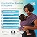 Original Baby K'tan Baby Carrier: #1 Easy Pre-Wrapped, Soft, Slip-On, No Rings, No Buckles | 5 in 1 Baby Sling for Hands-Free Comfort | Eggplant | X-Small