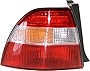 Evan-Fischer Tail Light Lens and Housing Compatible with 1994 Honda Accord Driver Side