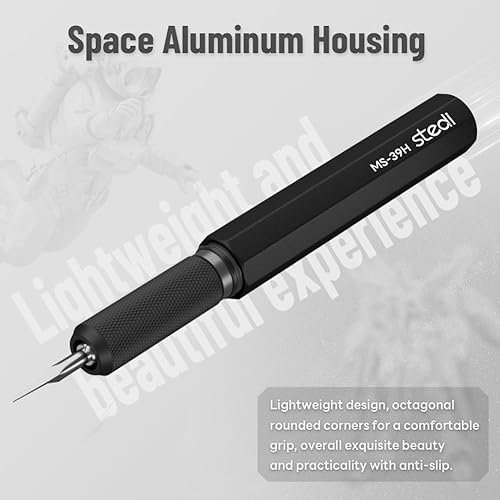 Miniatura 51 de stedi Cincel modelo Scriber, cuchillas de acero de tungsteno 0.004 in, para modelar aficiones, modelo de escala RG, kit de modelo de Gundam
