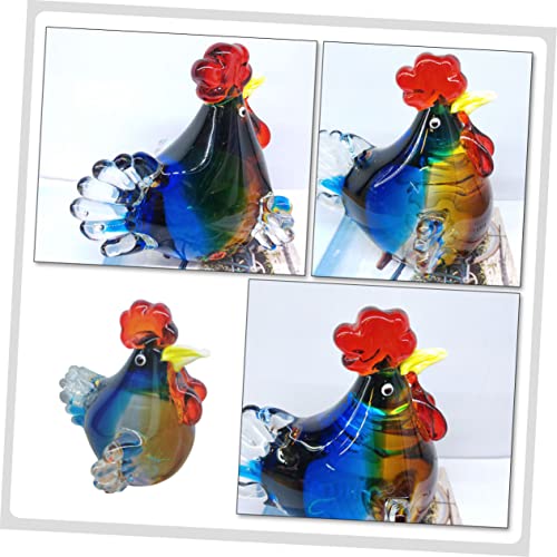 Figurine de coq colorée décoration de Pâques salon et table de bureau