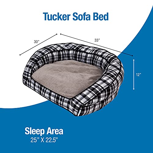 Petmate La-Z-Boy Tucker Sofa Dog Bed, Spencer Plaid, 33"X30" #TOP3