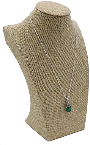 Polmart H3-Y Necklace Bust, Yellow Linen, 11 ⅞”