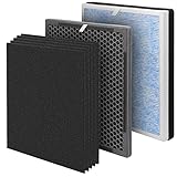 Ulrempart Replacement Filter | 5-Pack Extra Charcoal Filters, 1x Activated Carbon Filter and 1x H13...
