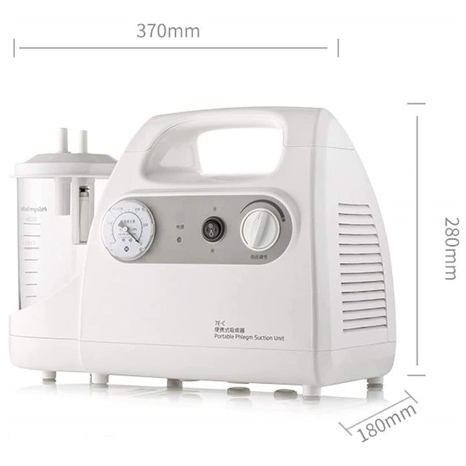 Dispositivo Elettrico per aspirare Il muco, aspiratore per muco a Basso Vuoto, Contenitore di aspirazione da 1000 CC, Macchina per aspirare Il muco per Adulti più Anziani e Bambini