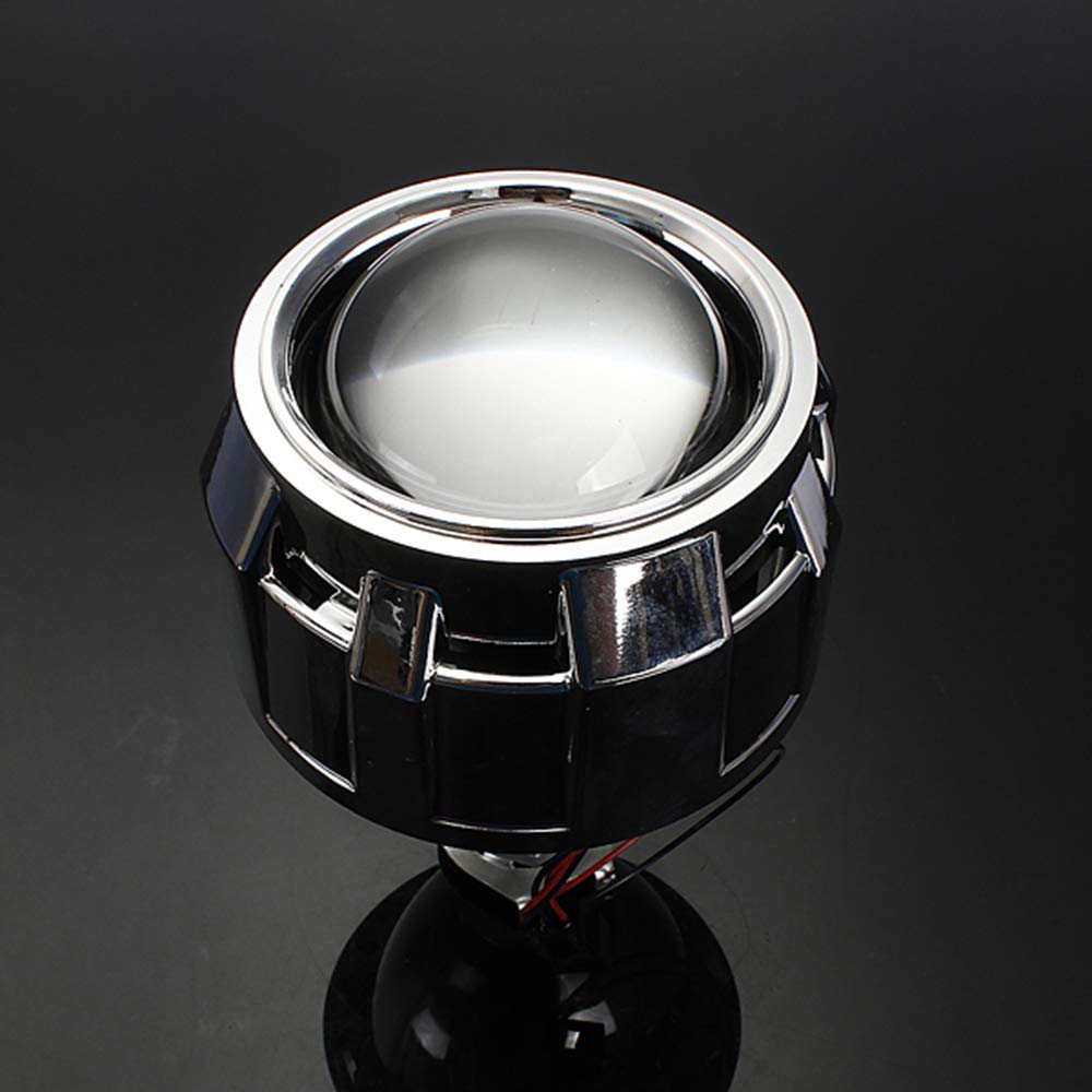Festnight 2.5"HID Bi-Xenon Lente per proiettori Lente Frontale H1 H4 H7 Raggio Alto/Basso RHD