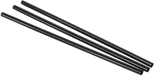 Miniatura 3 de BWS 7 34 pulgadas Jumbo - Pajita negra sin envolver, caja de 5000