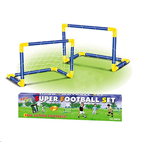 Tachan- Doble Portería Fútbol con Balón e Hinchador, Color Rojo y Negro (CPA 72326004)
