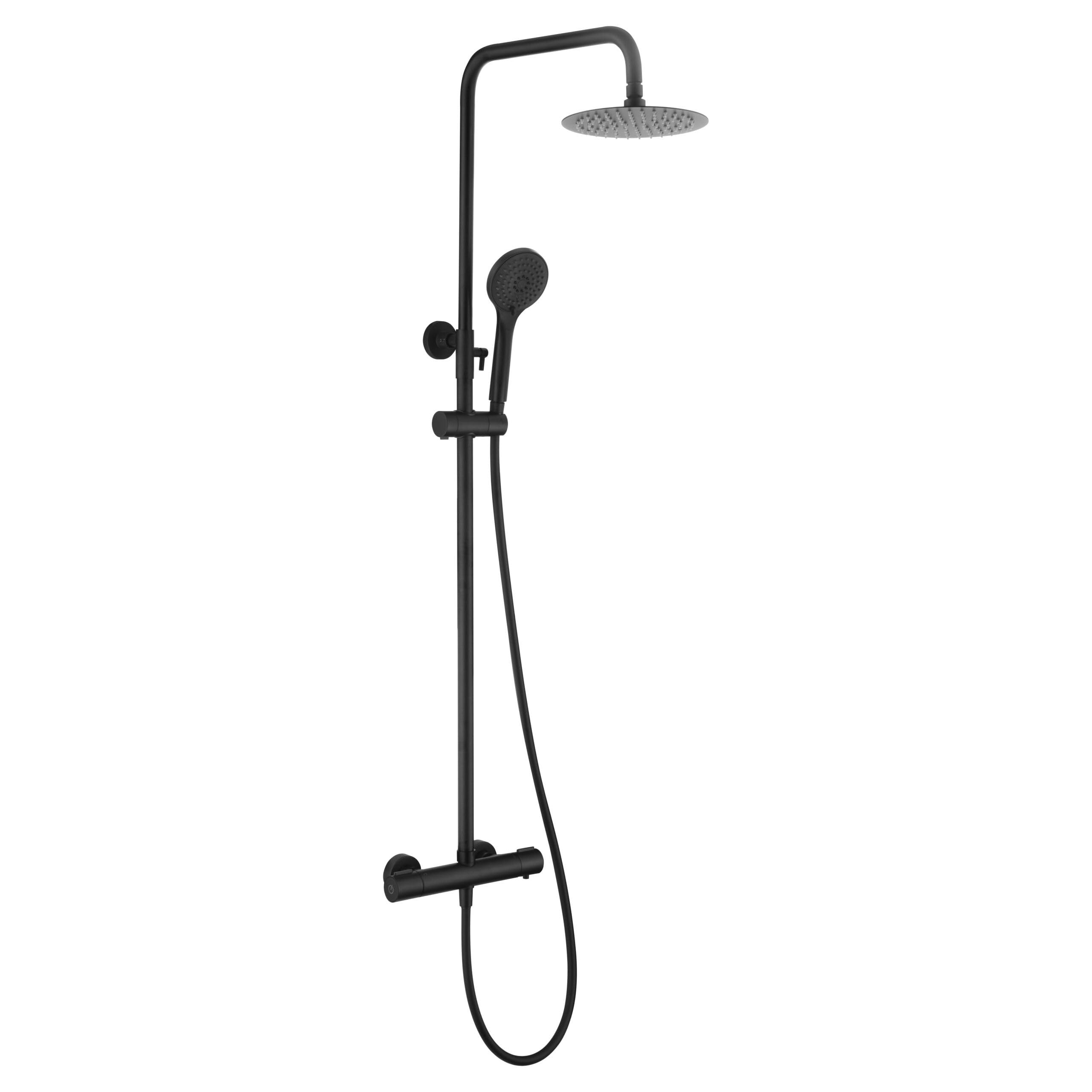 IMEX BTK017-ECO/NG ECO-KENT Conjunto Ducha Termostático Eco Negro Mate