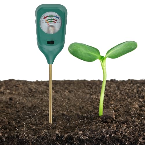 Testeur Humidité Plante, Testeur de Sol 3 en 1 pour Sol Humidité/Fertilité/pH pour Entretien...