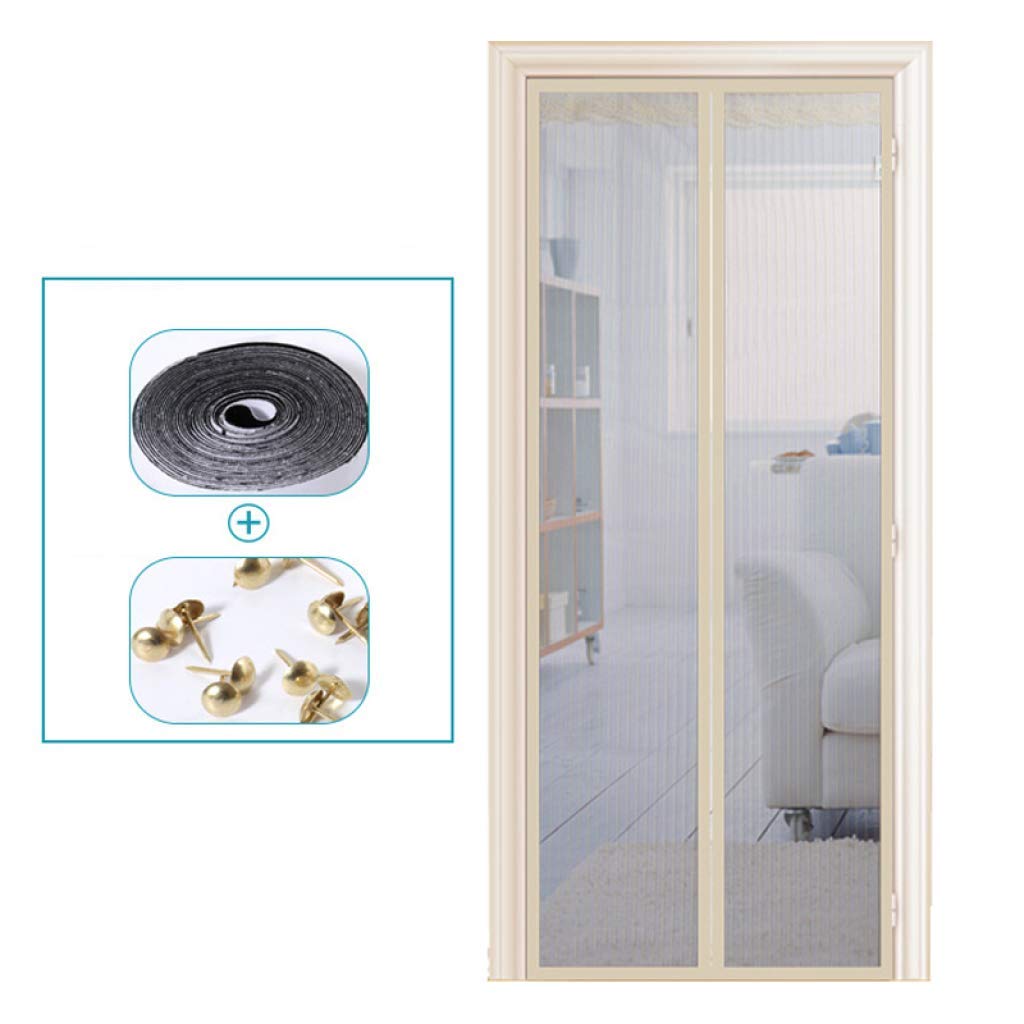 Screen Doors with Magnets Black, Magnetic Screen Door Heavy Duty Close Automatically Strong Magnets