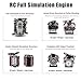 Mini V8 Engine Kits That Runs - V8 Engine Model Kits, Cison Engine MAD Miniature RC Engine Kits for Adults to Build, DIY Plastic Model Suitable for Car AX90104 SCX10Ⅱ Capra VS4-10 Pro/Ultra