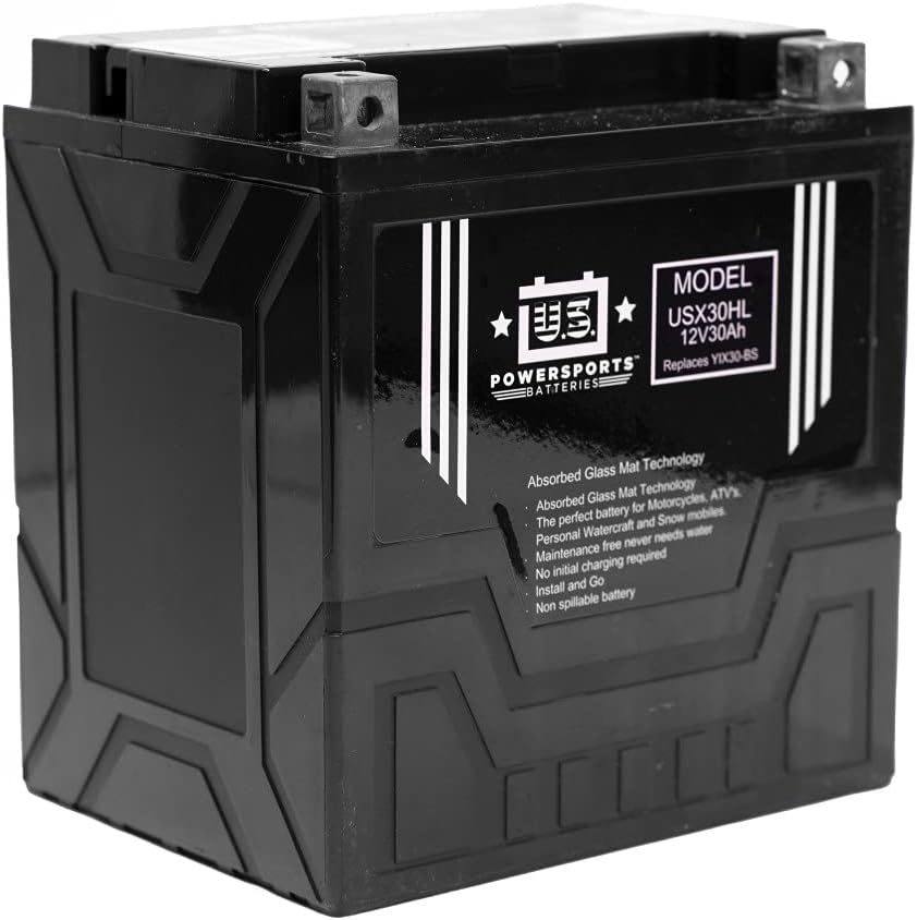 US Powersports USX30HL 400CCA 38Ah Sealed AGM Maintenance Free Battery