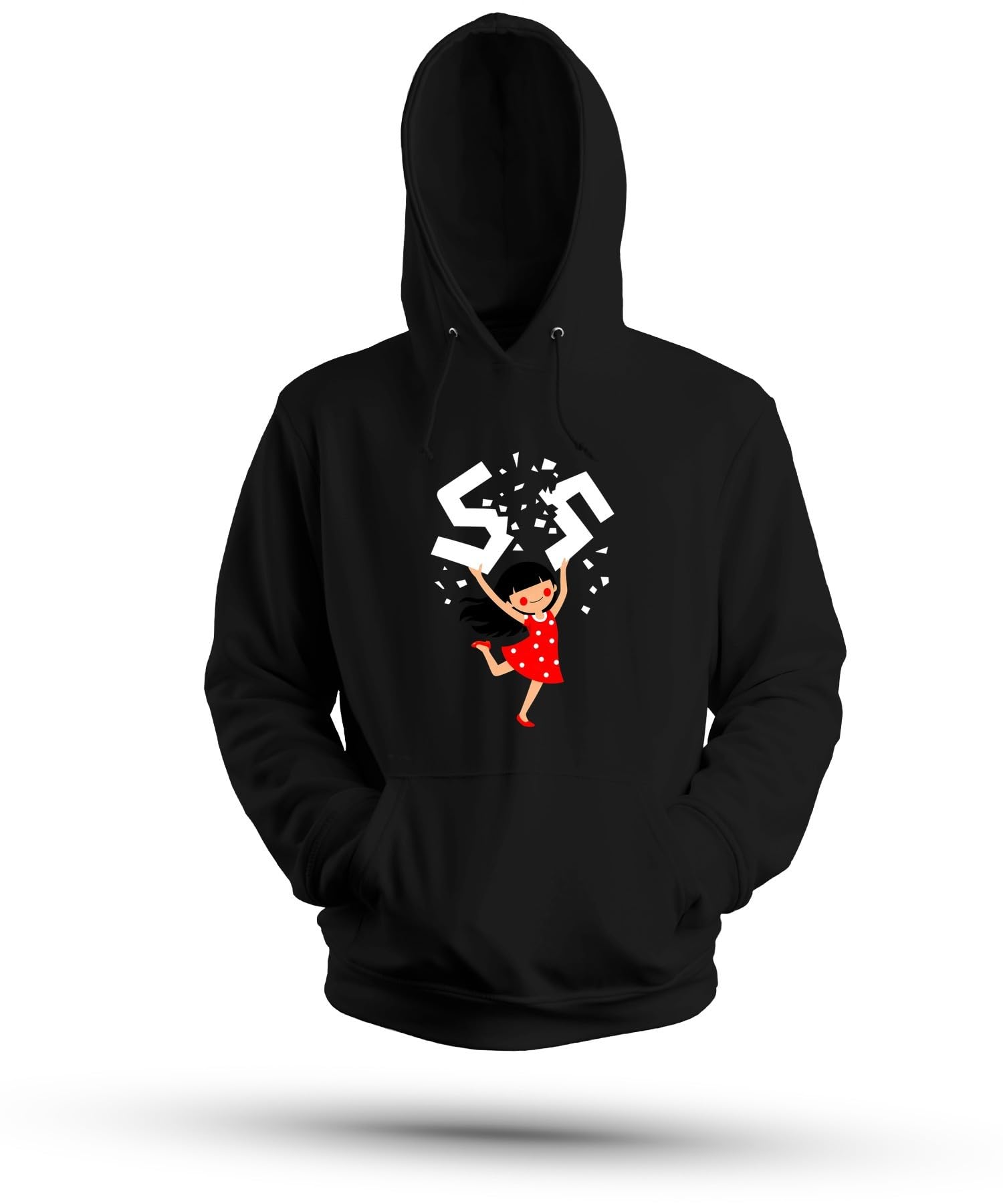 Smash Fascism dziewczęca bluza z kapturem | Sarkazm FCK NZS przeciwko prawemu oporowi demokracja tolerancja sukienka w kropki Kawaii protest odwaga cywilna ludzkość