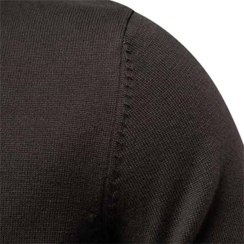 Men Cotton Solid Cardigan Sweater Fashion Turn Down Collar Knitted Sweaters4