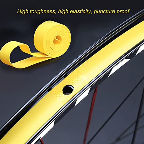 Tire Liner, 2Pcs PVC Rim Tape High Elasticity Puncture Proof Inner Tube Protector for 26in Mountain Wheel Rim Strip - Thumbnail 5