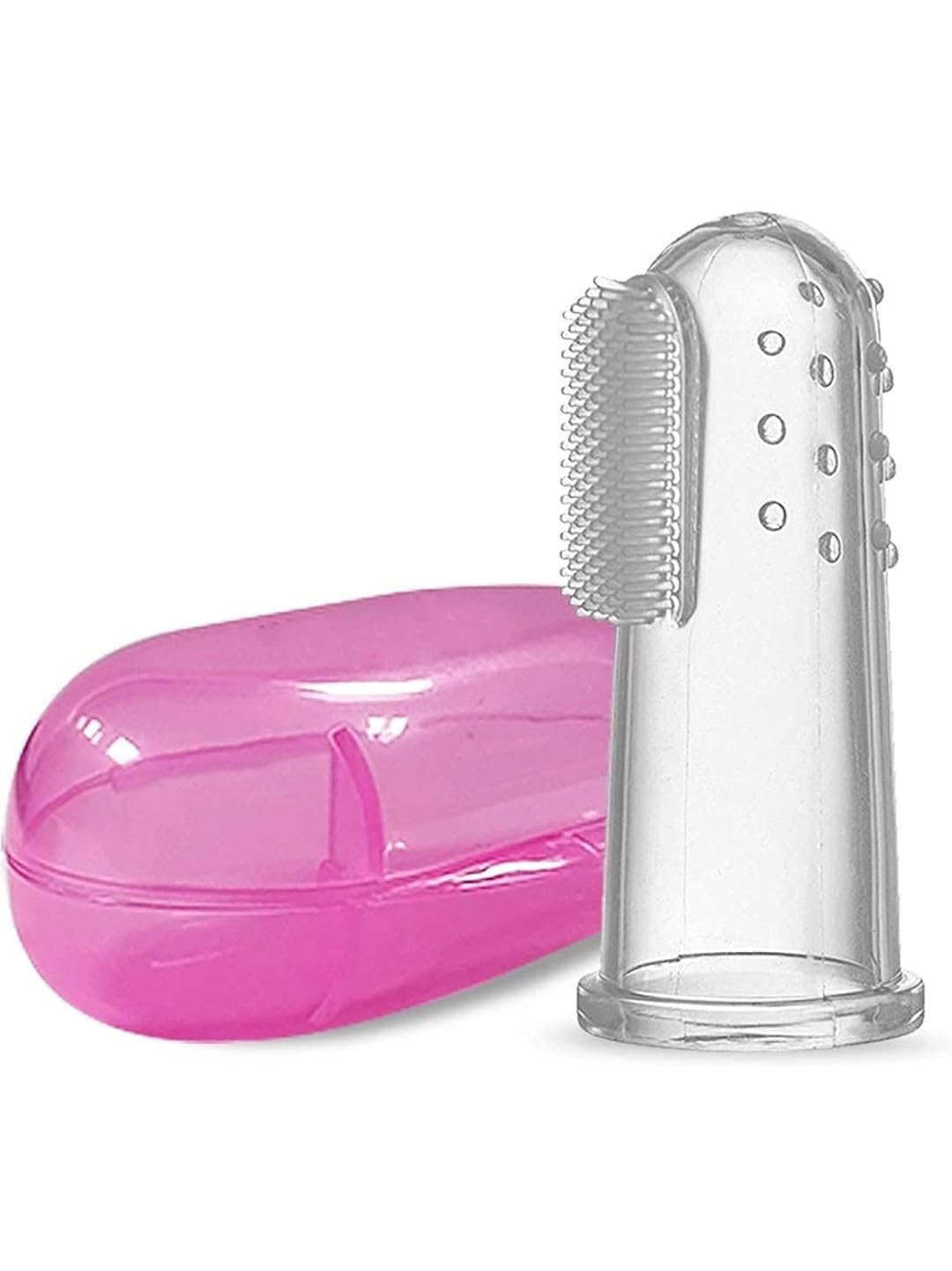 Silicone Finger Toothbrush for Baby with case for Easy Cleaning, Massaging, and Soothing Gums, Oral Hygiene-image-39