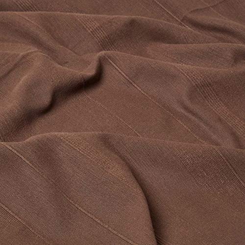 Homescapes Rajput Geribbeld Katoen Deken - Chocoladebruin - handgeweven deken met kwastjes - 150 x 200 cm - Image 5