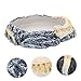 Happyyami Turtle Drinking Basin Turtle Water Bowl Household Water Bowl Premium Reptile Water Dish Magnetic Animals Frog Feeding Accessories Reptile Food Bowl Decor Resin Feeder Lizard