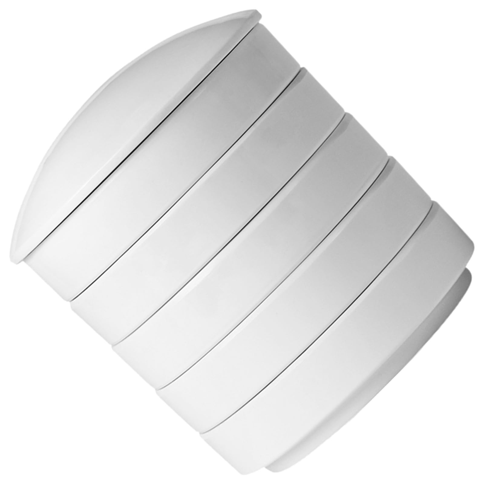 UPKOCH Tavolozza in Ceramica Bianca a Cinque Strati per Acquerello, Piattino Impilabile per Miscelare Colori, per Pittura e Miscelazione Pigmenti