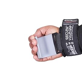 Weight Lifting Hooks Heavy Duty PRO Lifting Wrist Straps Deadlift Straps Power Lifting Grips Weightlifting Gym Gloves Men & Women (Gray, Men-Wrist Size Large)