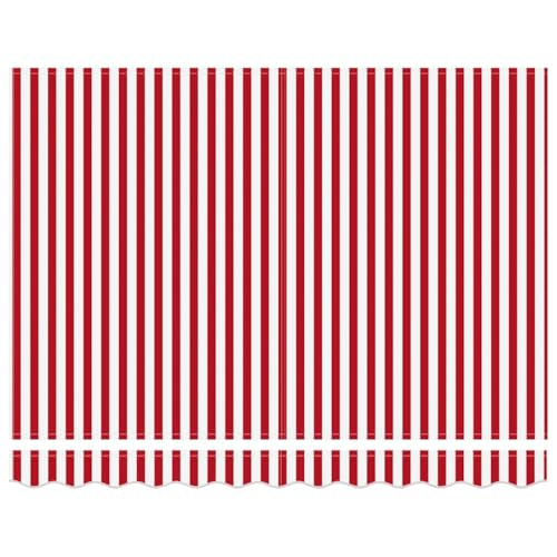 Auvent rétractable résistant aux intempéries en acier rouge blanc - 8