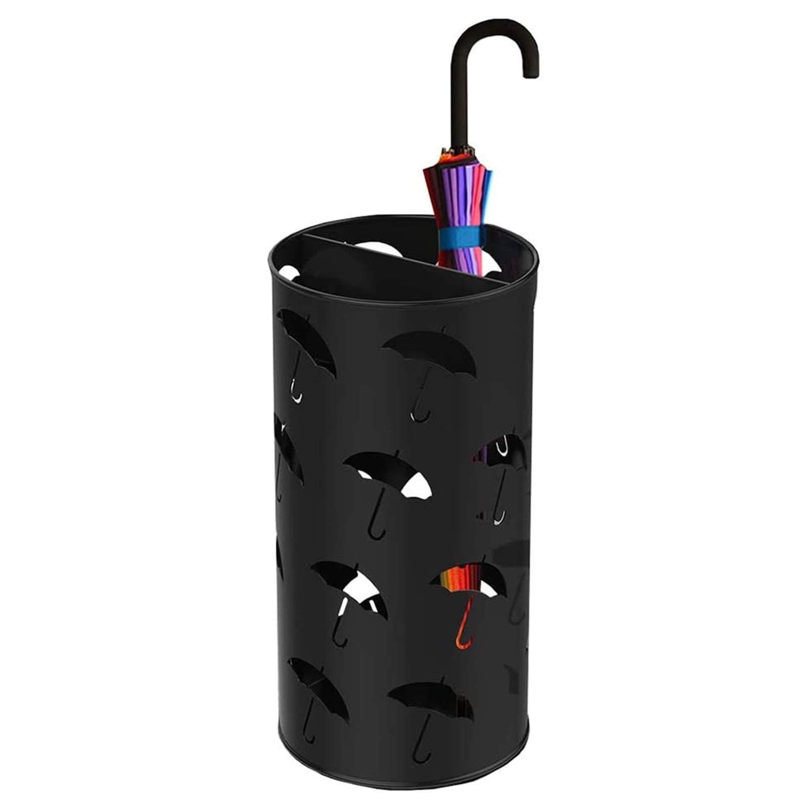 Porte-Parapluie en Métal Anti-Goutte avec Cadre en Fer Solide pour l'Entrée