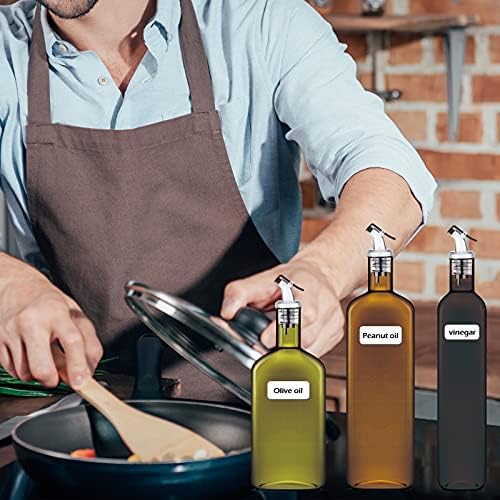 ASTER Olive Oil Spouts Bottle Pourer 5 Pack,Leakproof Liquor Pourers with Dust Caps Oil Spout Liquor Spirit Drinks Pourer for Bar and Kitchen-Push Control Switch