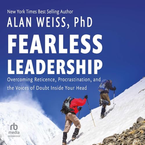 Diseño de la portada del título Fearless Leadership