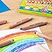 JOLLY Supersoft 3 in 1 - 12 Colours Colouring Pencils, Wax Crayons & Watercolour Pencils in One, Extra Soft 10 mm Lead, Shatterproof & Opaque, for Children, School & Nursery