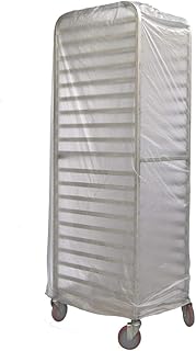 APQ Pack of 800 Disposable Bun Pan Covers with Twist Tie 27 x 37. Bread Rack Covers 27x37. Thickness 0.50 mil. Polyethylene Bun Pan Rack Covers for Bakeries, Delis and Restaurants.