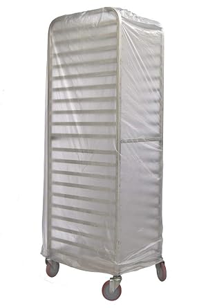 APQ Pack of 800 Disposable Bun Pan Covers with Twist Tie 27 x 37. Bread Rack Covers 27x37. Thickness 0.50 mil. Polyethylene Bun Pan Rack Covers for Bakeries, Delis and Restaurants.