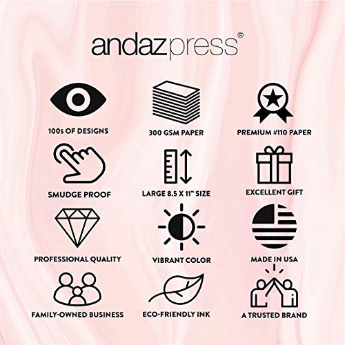 Andaz Press Wedding Party Signs, Faux Rose Gold Glitter With Florals, 8.5X11-Inch, Please Sign Our Guestbook, 1-Pack, Colored Decorations #TOP5