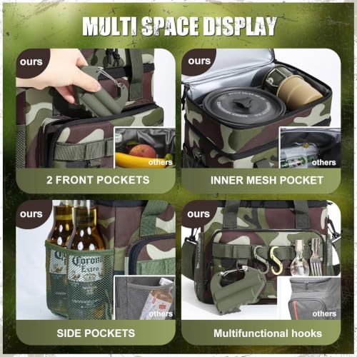Image of Backpack Cooler Insulated Leakproof, Soft Cooler for Outdoor Camping Hiking