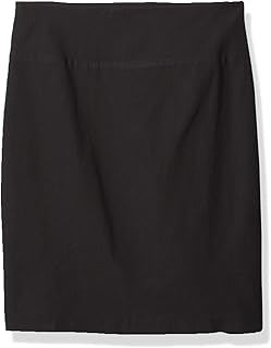 black pull on work skirt