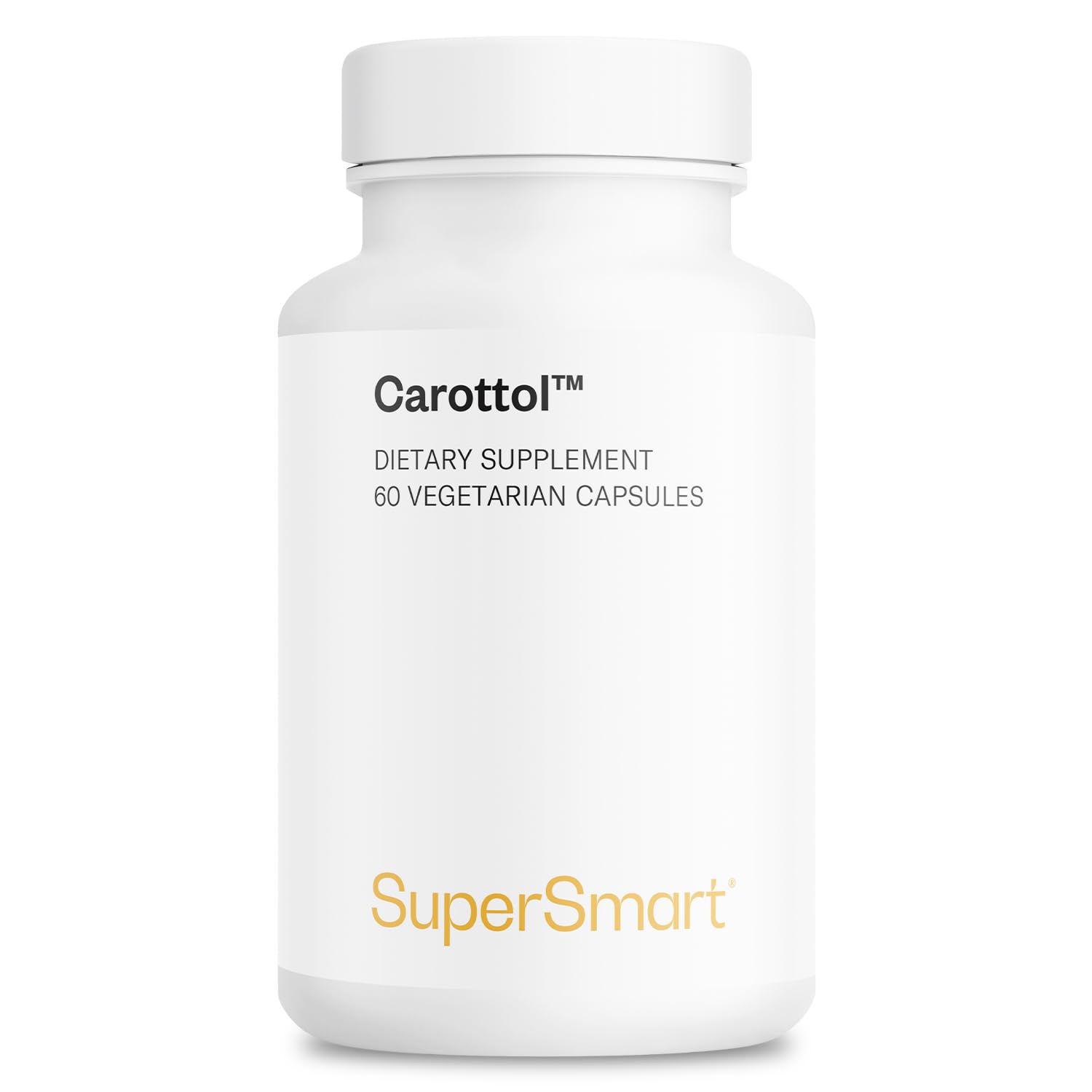 Supersmart - Carottol - Carotenoid Complex Supplement - with Beta Carotene, Lycopene, Lutein & Zeaxanthin | Non-GMO & Gluten Free - 60 Vegetarian Capsules