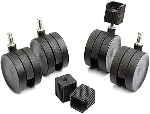 Elfa Wheels for Baskets, Black, 8.9 x 6.5 x 4.2 [cm]