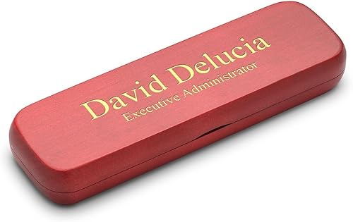 Miniatura 2 de Executive Gift Shoppe | Juego de bolígrafo doble de madera de cerezo personalizado con grabado láser