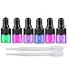 Multicolor Glass Dropper Bottles Mini Essential Oils Dropper Bottles Empty Refillable Perfume Sample Bottle Makeup Glass Vials With Dropper Pipette  2ml Transfer Pipettes 30 Packs Set (1ml)