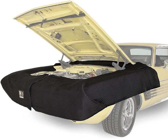Bob's Original Fender Cover - Complete Engine Compartment Coverage - Fender Covers for Mechanics - Adjustable, Thick and Soft, Fits Multiple Vehicles