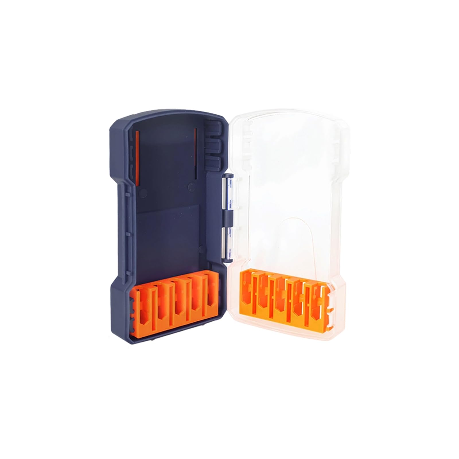 YHAILI Heavy Duty Drill Bit Organizers Box Holder Removable Compartments Tool Storage Case Portable Design Nonslip Base